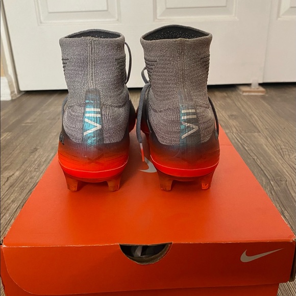 High Top Nike Mercurial Superfly 5 FG Soccer Cleats Metallic Hematite/Wolf Grey main image 7